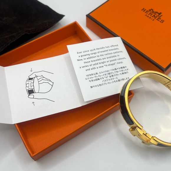 Authentic Hermes Clic H bracelet black - Picture 3 of 7